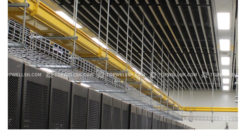 拓辉(topwell)光纤槽道 直槽槽体 阻燃塑料尾纤槽 120mm 100,江浙沪皖