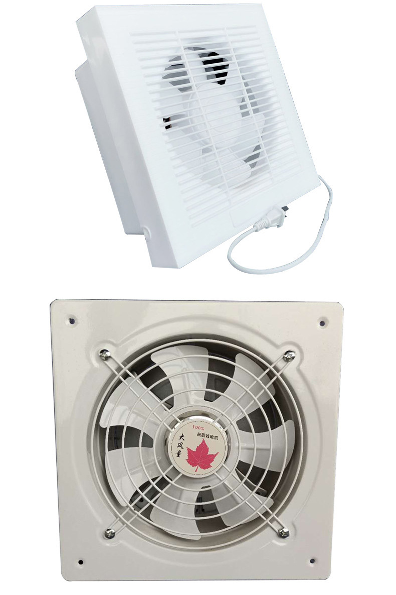 工业风扇卫生间排气扇换气扇天花板管道式排气扇百叶窗式排气扇