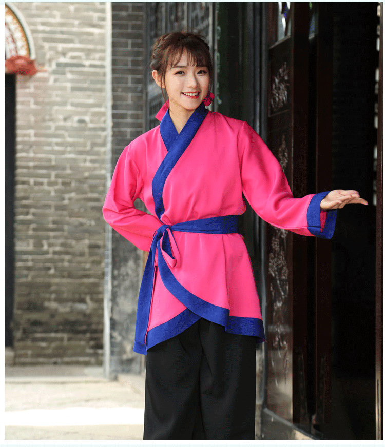 成人古装演出服店小二杂役舞台表演服茶馆农家乐酒店服务员工作服