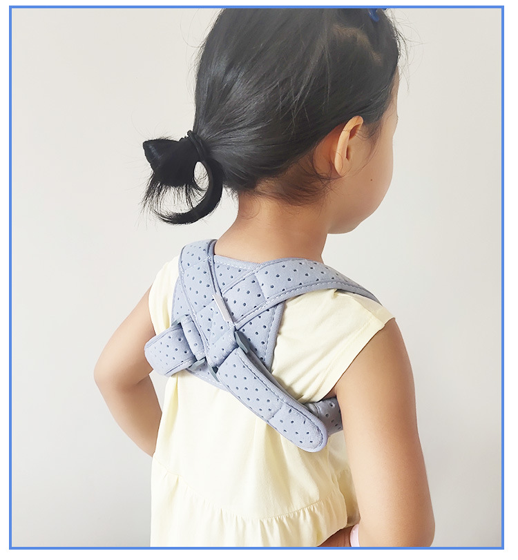 透气婴幼儿锁骨固定带肩胛骨骨固定折八字绑带儿童矫姿锁骨带
