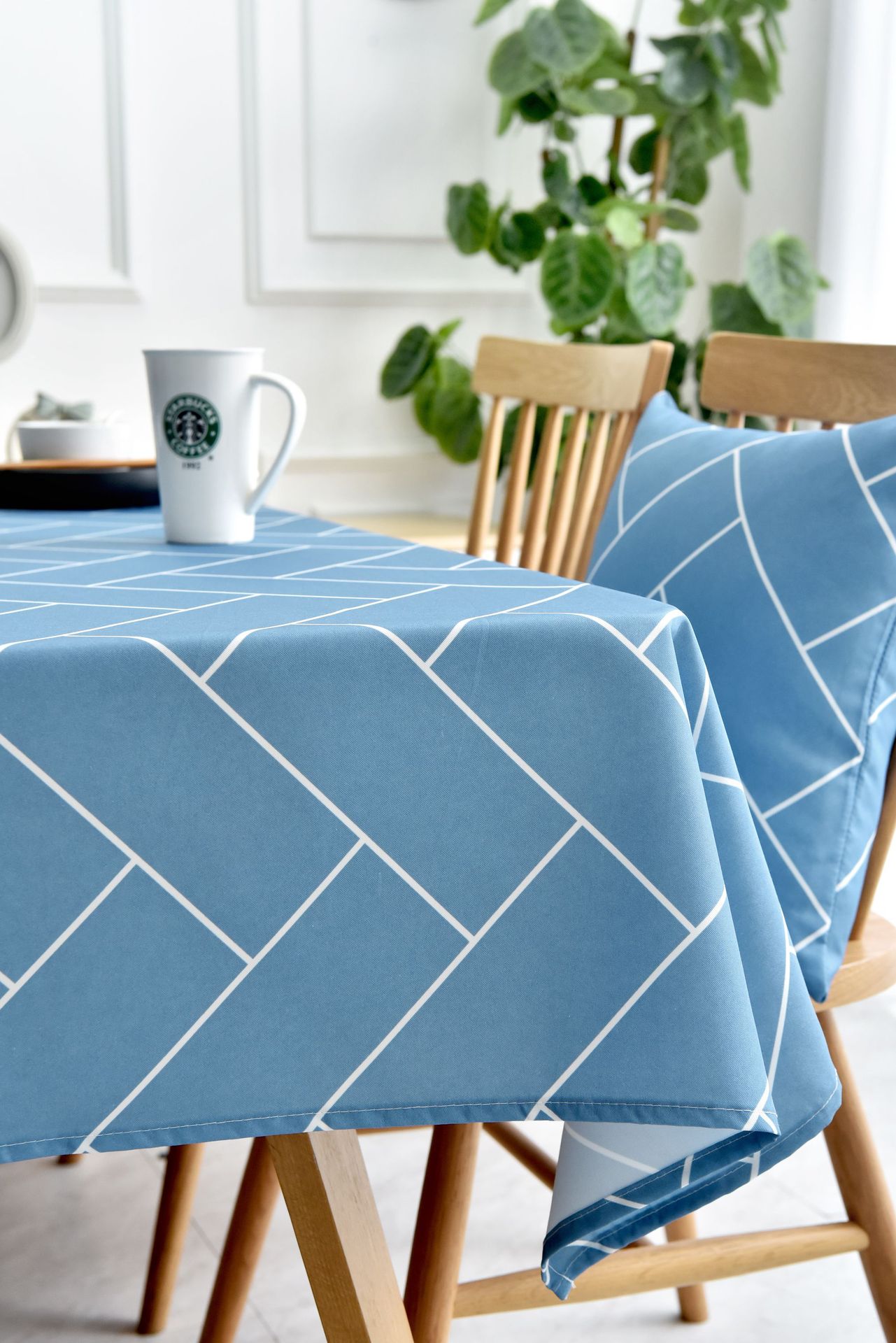 网红防水格子桌布tpu一件代发免洗防油防烫防水台布家用北欧风