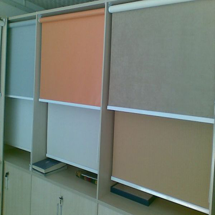 北京办公卷帘布料工程遮光卷帘大厦洽谈室电动卷帘印字logo卷帘