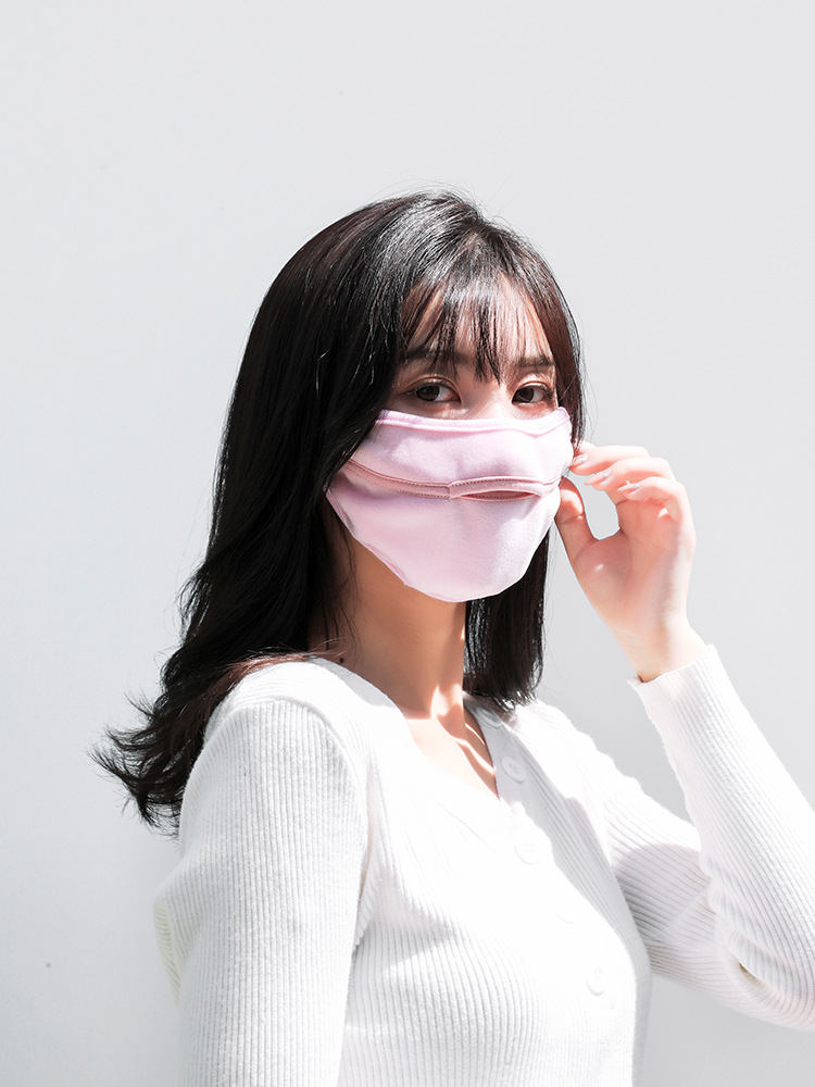 露鼻口罩女冬透气加绒保暖冬季男士冬戴眼镜防哈气骑行面罩可调节