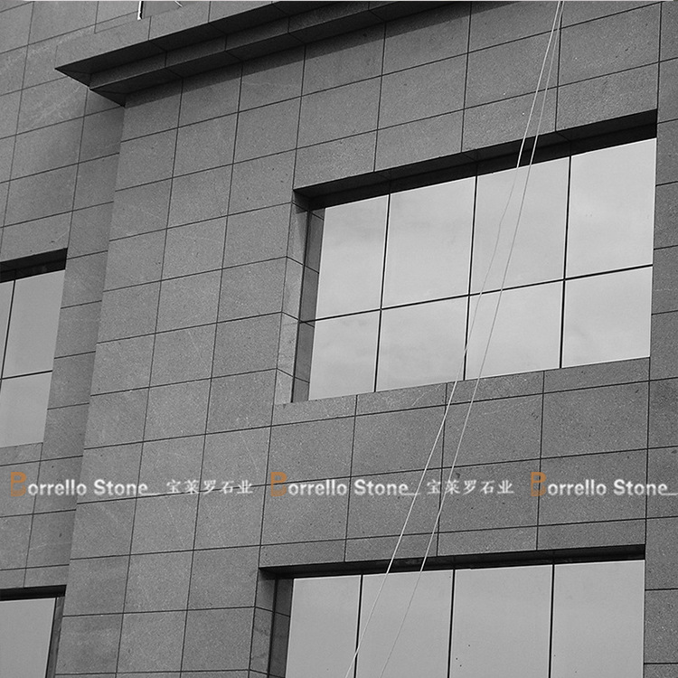 山东鲁灰 鲁灰花岗岩火烧面 鲁灰外墙干挂 地铺石