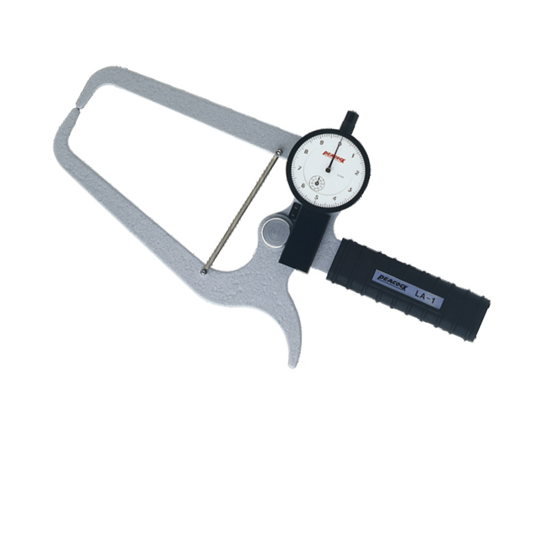 日本孔雀peacock原装正品外测卡规大型针盘式外卡规la-1外径卡规