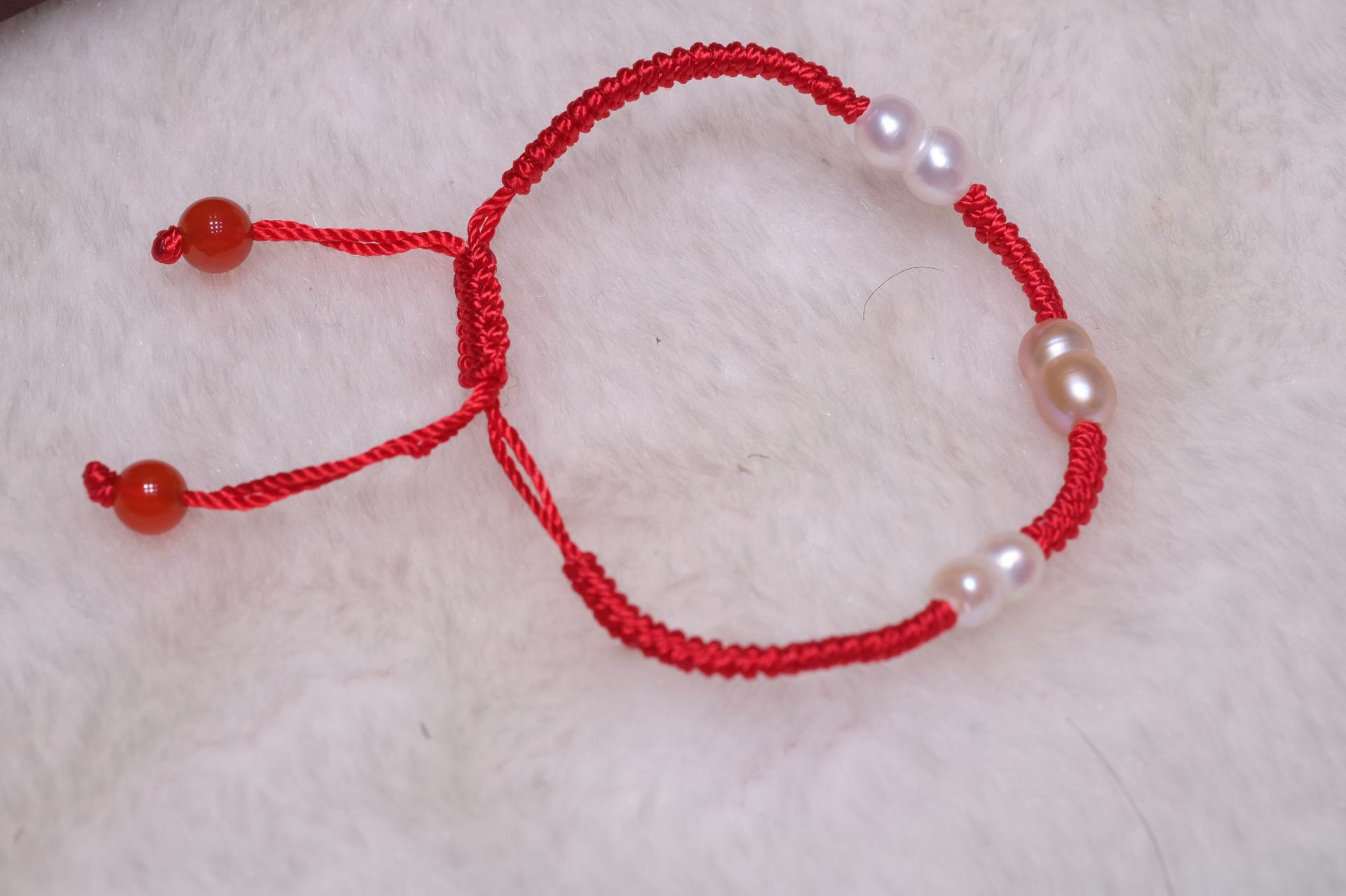 经典红绳珍珠手链