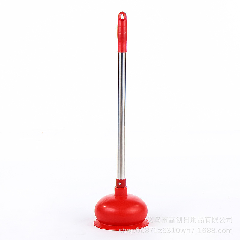 不锈钢柄马桶皮吸家务清洁用具真空式管道厕所下水道疏通器量大优