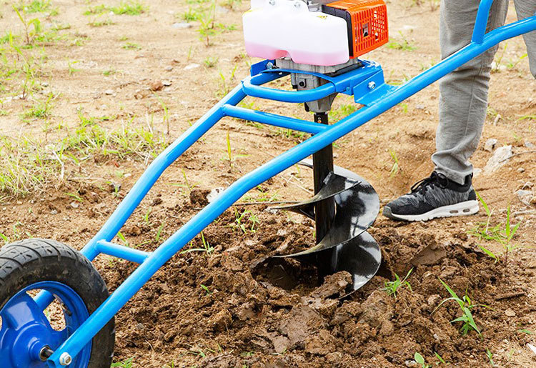 手推挖坑机 轻便果树施肥打洞机 二四冲程汽油动力多种钻头打桩机