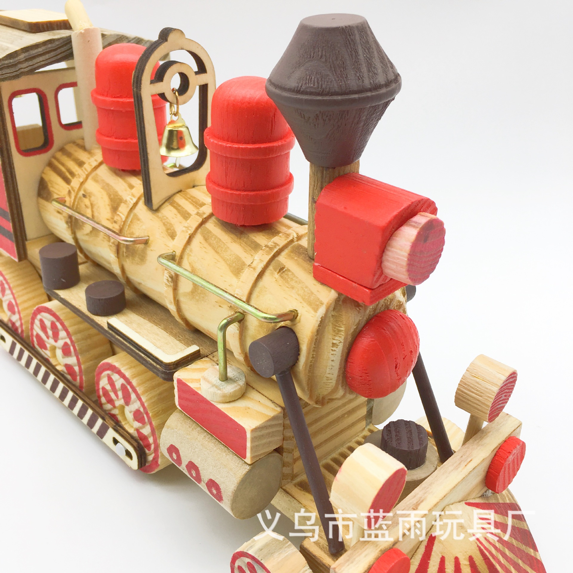 厂家直销复古木质火车头儿童玩具创意礼品家居生活摆件工艺品批发