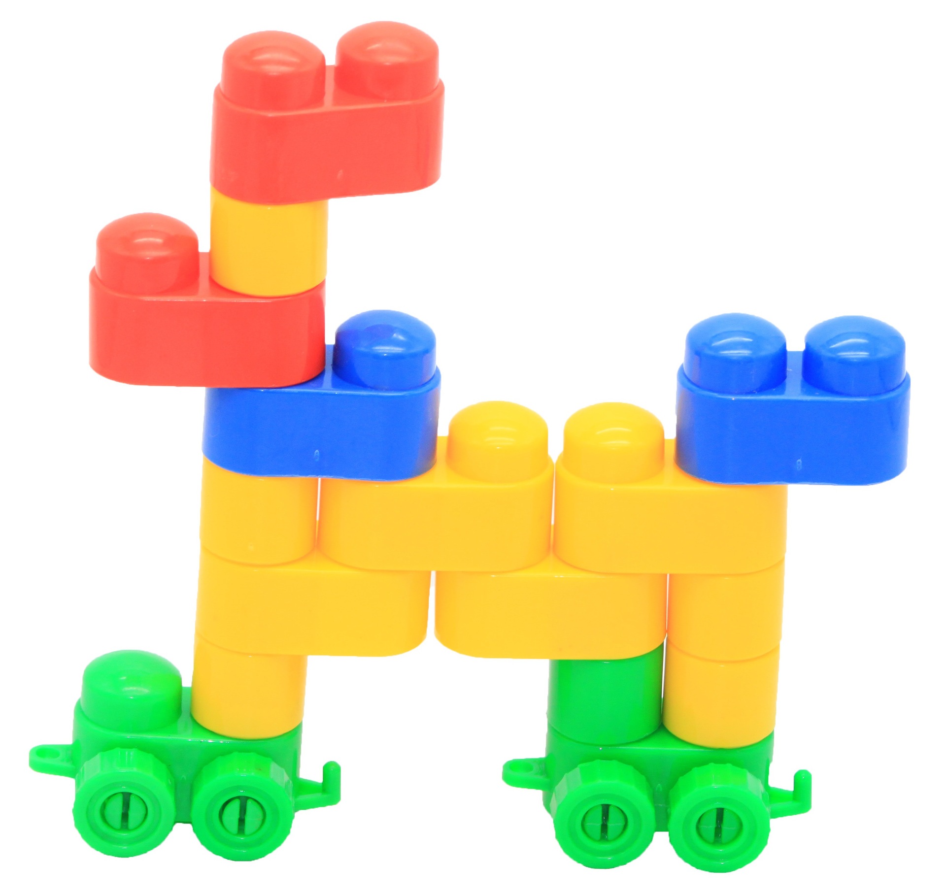 创意儿童玩具塑料大颗粒子弹头积木 500g袋装diy拼插积木厂家批发