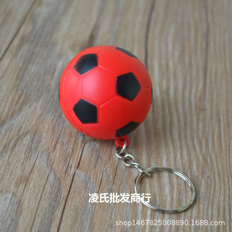 Wholesale Basketball Children's Foam Toys Pu Key Chain Bionic Toy Pendant Activity Small Gifts Christmas Gifts