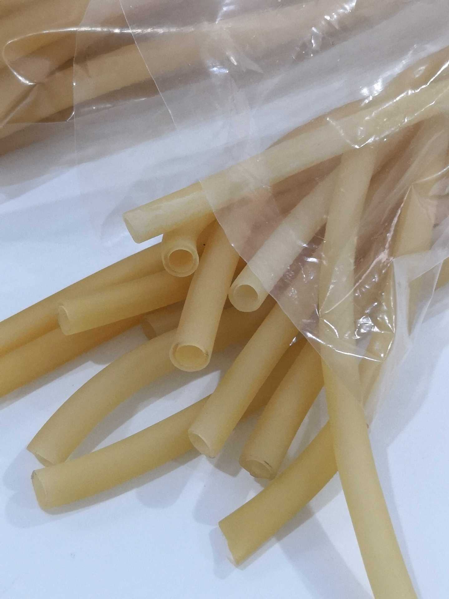 厂家定制橡皮筋止血带 高弹乳胶管黄色黑色压脉带6*9 7*10mm