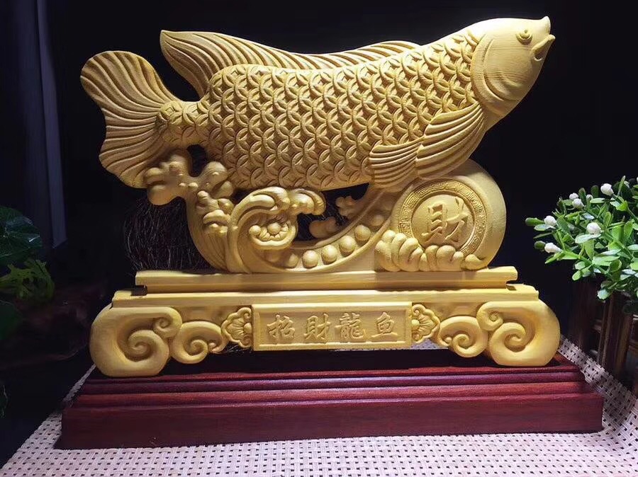 黄杨木崖柏木雕鸿运当头家居摆件 自用礼品 实木摆件创意礼品文玩