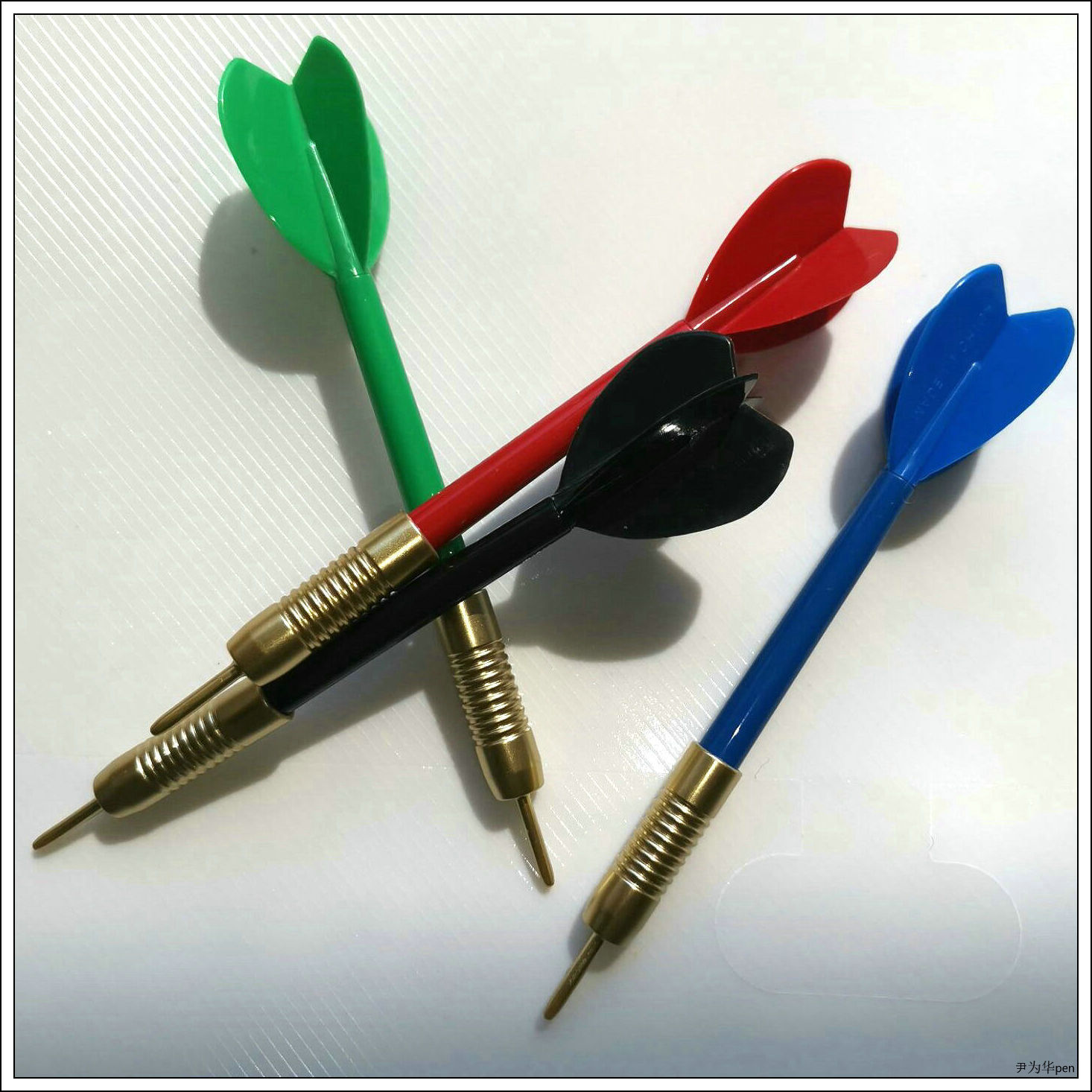 fb圆珠笔卡通文具手办周边塑料飞镖笔飞标形状造型解压玩具笔