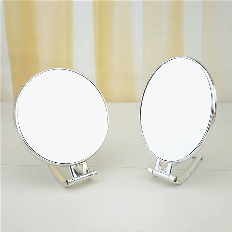 Hd Multi-Purpose Desktop Double-Sided Mirror Hand Mirror Portable Folding Hairdressing Mirror Activity Gift Wholesale Gift