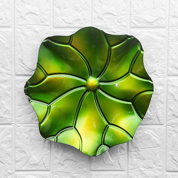 创意壁挂大型立体铁艺壁饰 荷叶造型 客厅样板间壁挂墙饰