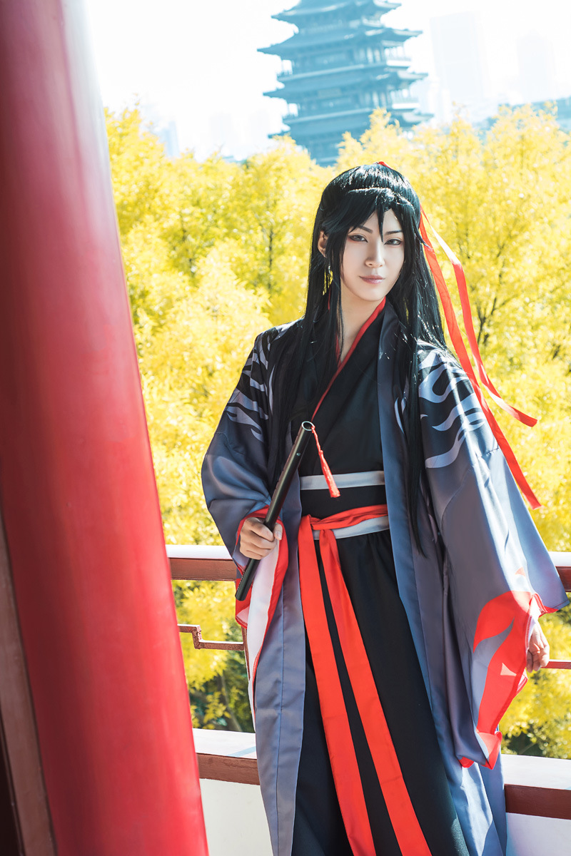 古装汉服男魔道衣服夷陵老祖魏婴魏无羡祖师古风cosplay一件代发