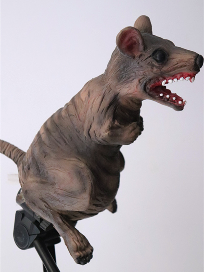 乳胶仿真站立老鼠道具 万圣节整人恐怖仿真老鼠模型 整蛊玩具道具