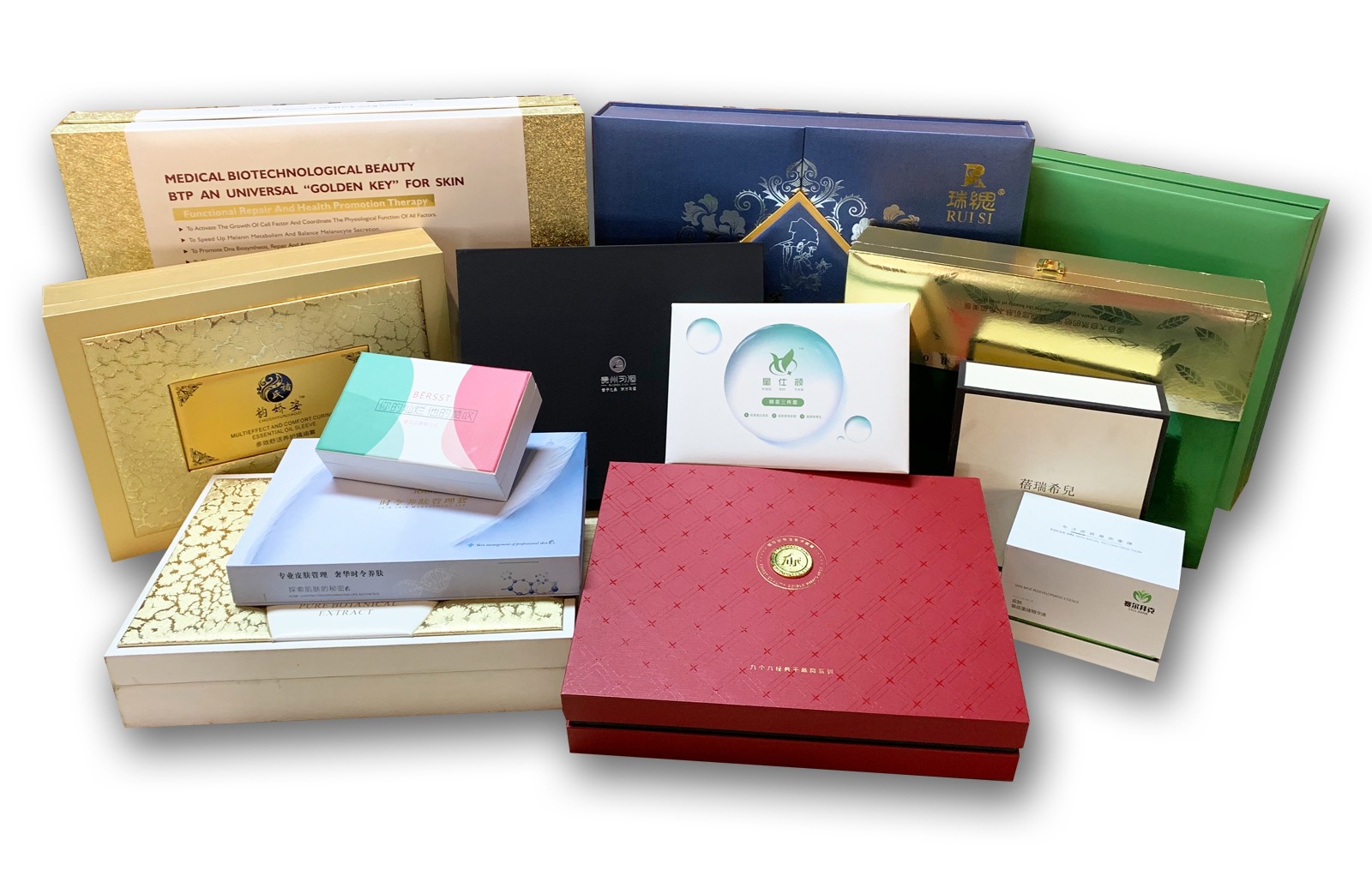 精油包装盒高端化妆品包装皮盒定制天地盖盒子保健品纸盒礼盒设计