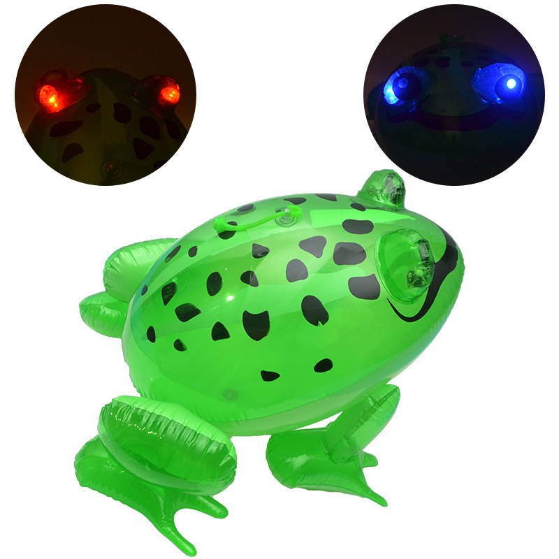 Factory in Stock Promotion Children's Inflatable Toys Inflatable Luminous Frog Inflatable Frog Large Luminous Frog
