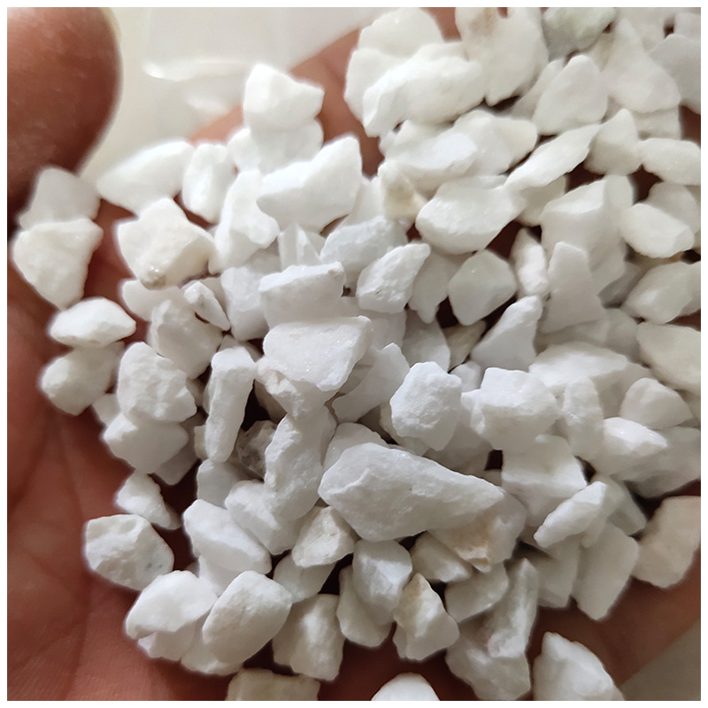 黄色碎石 砾石水磨石机制石鹅卵石雨花石五彩石子园林铺路石