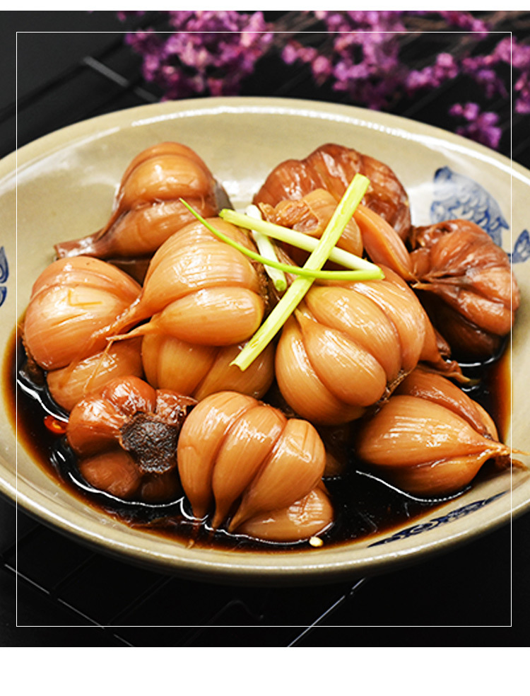 泡蒜头腌酱大蒜头500g酒店饭店餐饮用特色半成品凉菜开袋即食冷菜