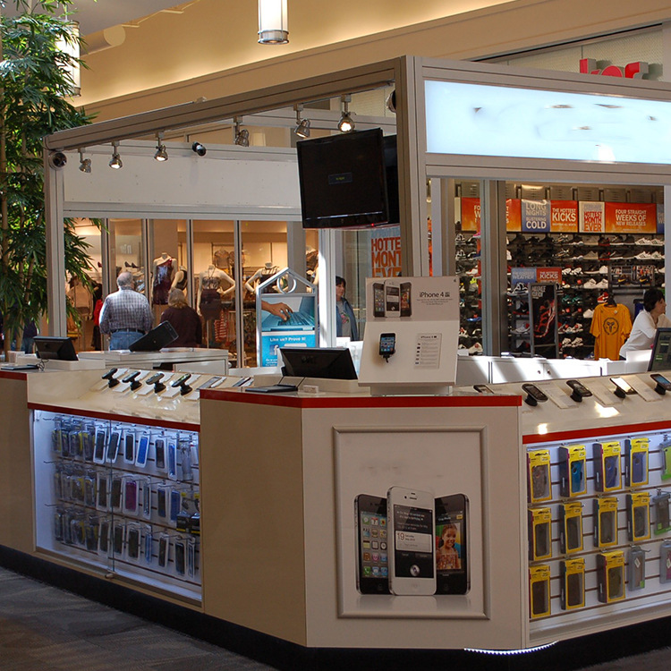 订制数码展示柜智能机展柜专卖店柜台展示柜设计商场手机壳展柜