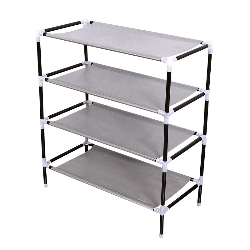 Popular Simple Shoe Rack Rental House Assembly Storage Rack Three-Layer Storage Shoe Cabinet Easy Assembly Easy Disassembly