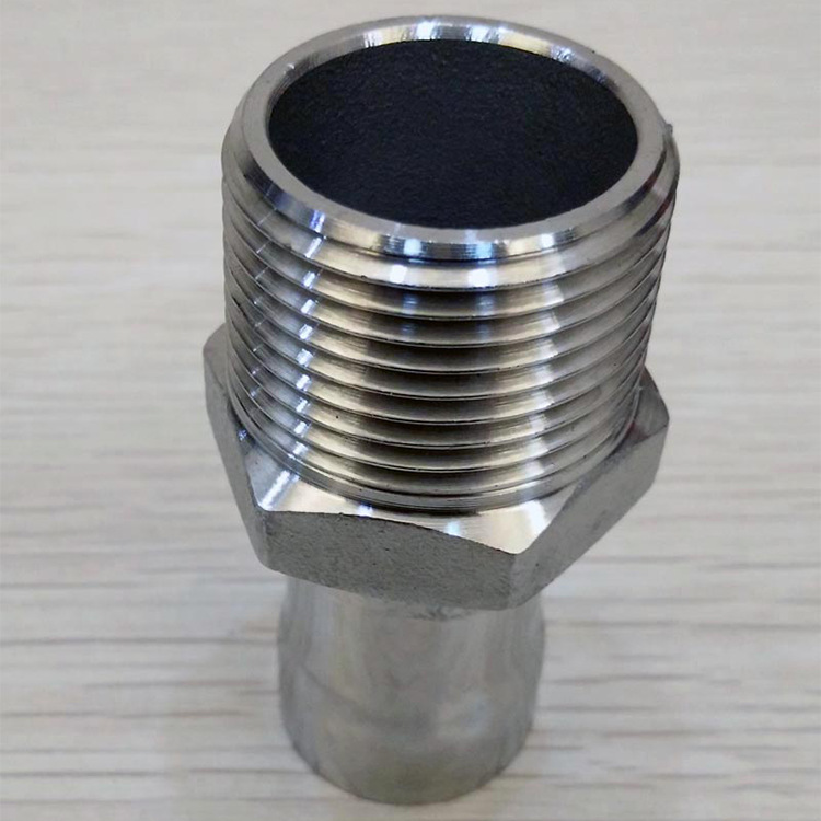 304不锈钢内丝活接直通 食品卫生级内螺纹卡压 内牙薄壁直接头