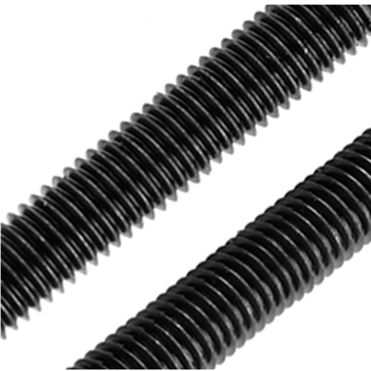 8级高强全牙丝杆螺杆m5m6m8m10-m36 黑色牙条加工定做定制