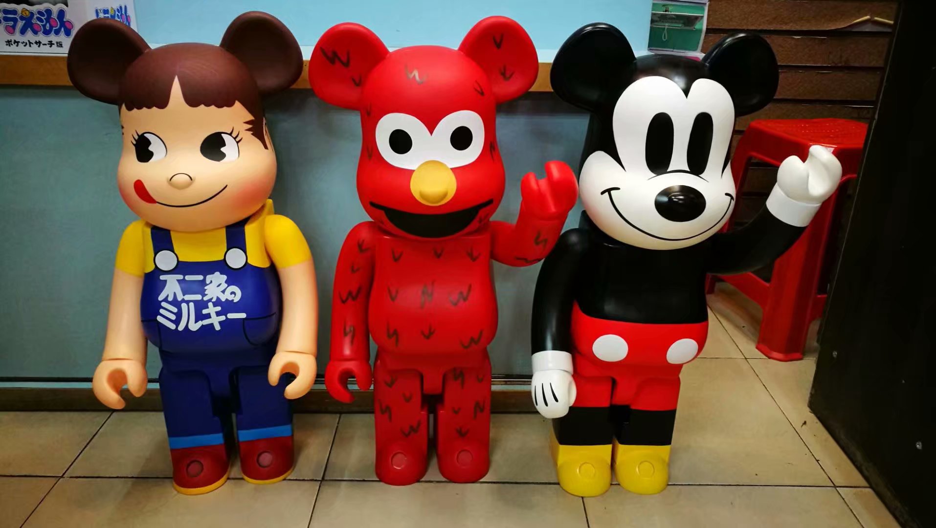 bearbrick1000%暴力熊客厅摆件电视柜手办积木熊sesame模型70cm