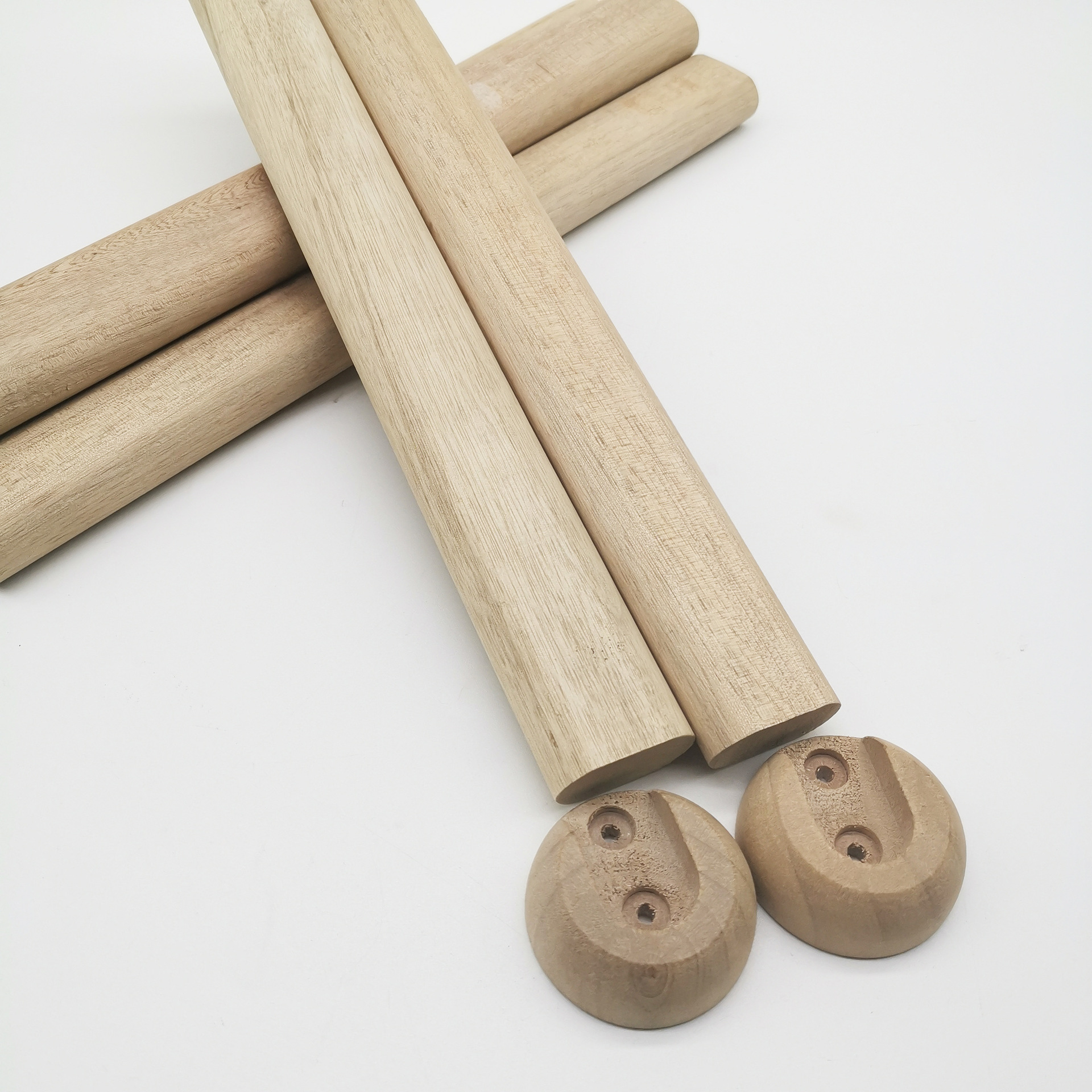 防臭驱虫扁棍木配件香樟木晾衣棒实木衣杆榉木衣杆衣柜挂衣杆