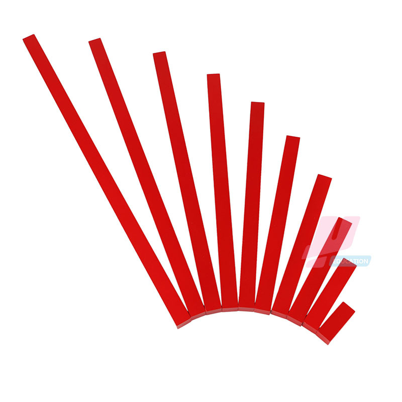 蒙台梭利蒙氏儿童感官教具长棒家庭装红棒2-5岁早教启蒙长短认识