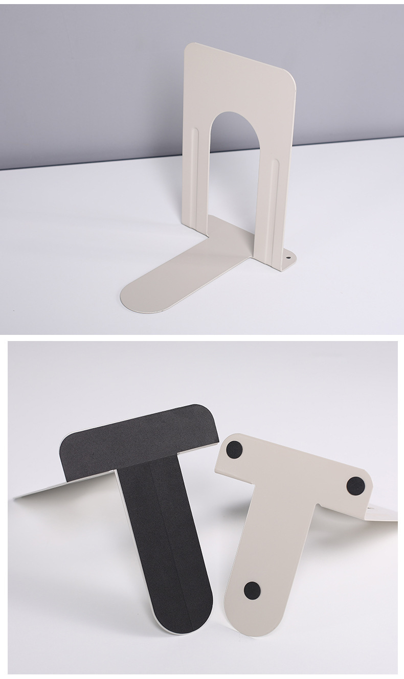 新图书馆专用书立大号小号加厚书夹钢制书档书靠铁质书档铁架书立