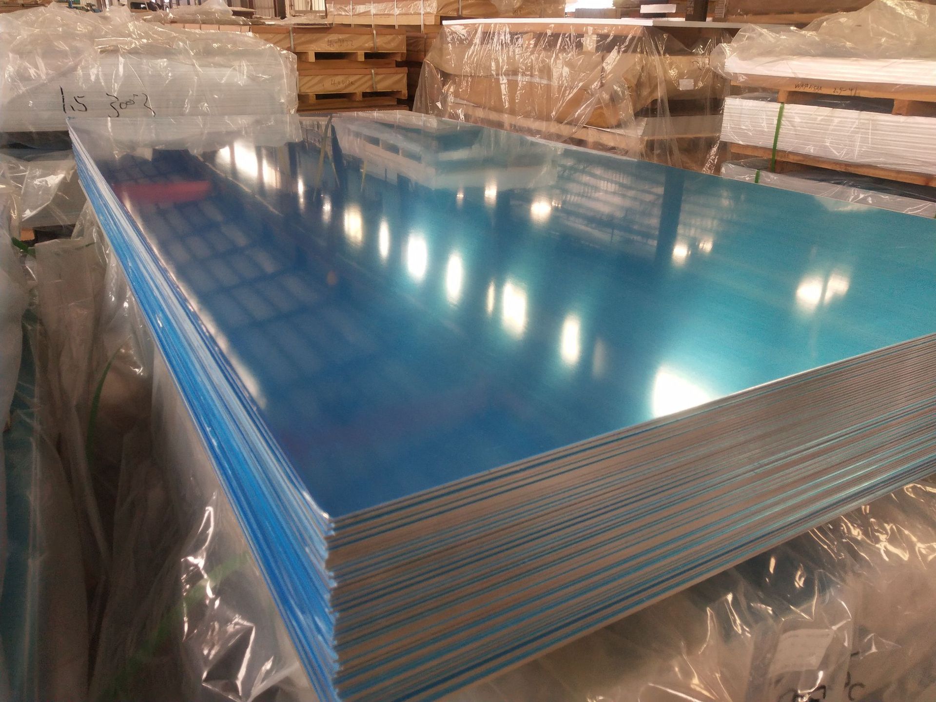 5052铝板合金材质单面覆膜铝镁系