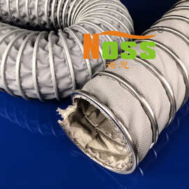 双层钢丝网耐高温软管?柴油机发电机排气管