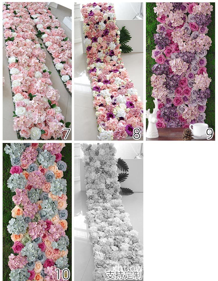 仿真植物花墙背景墙绢花墙婚礼开业商场室内装饰网红花墙玫瑰花墙