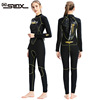 Diving suit 5mm thickening Saileikesi SLINX Wetsuit clothing zipper Inside Plush