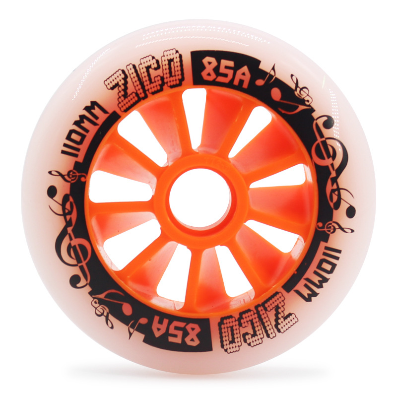 儿童专业速滑鞋轮子成人专业速滑轮竞速大饼轮90mm 100mm 110mm