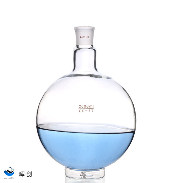 短颈玻璃圆/平底单口烧瓶10000ml 20000ml蒸馏烧瓶加厚反应接收瓶