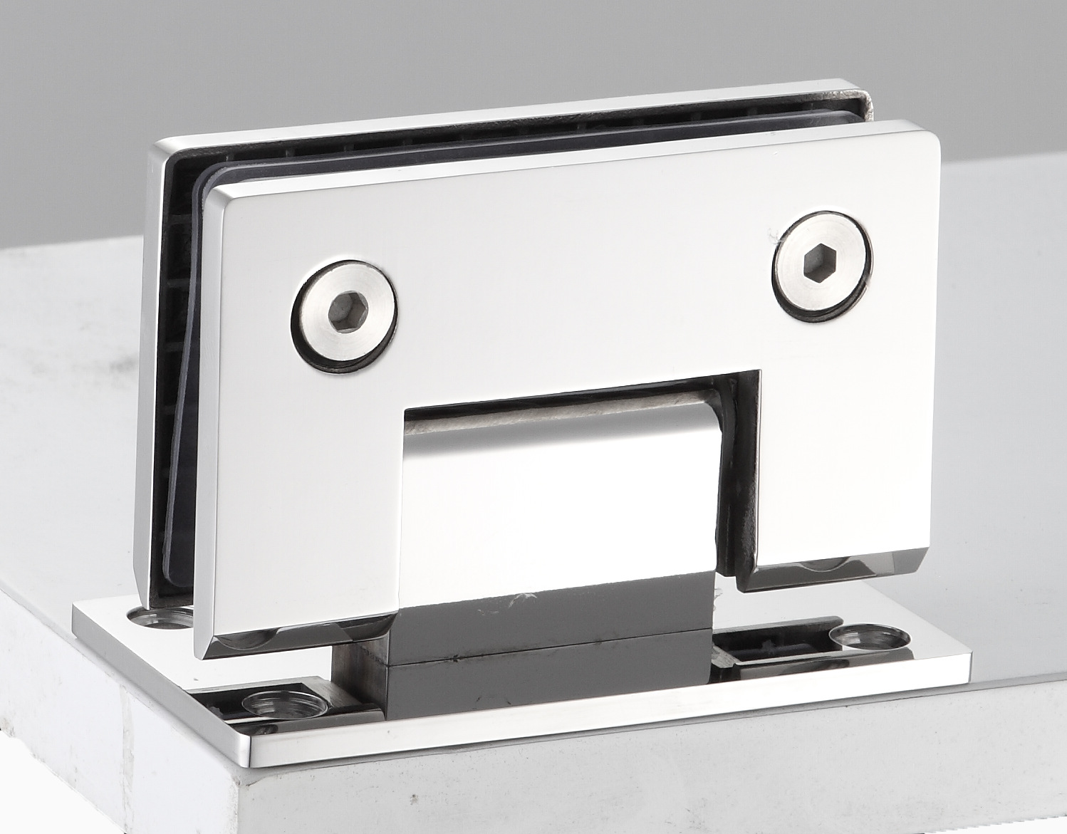 淋浴房玻璃门合页 卫浴玻璃铰链 不锈钢浴室夹【实创达五金厂】