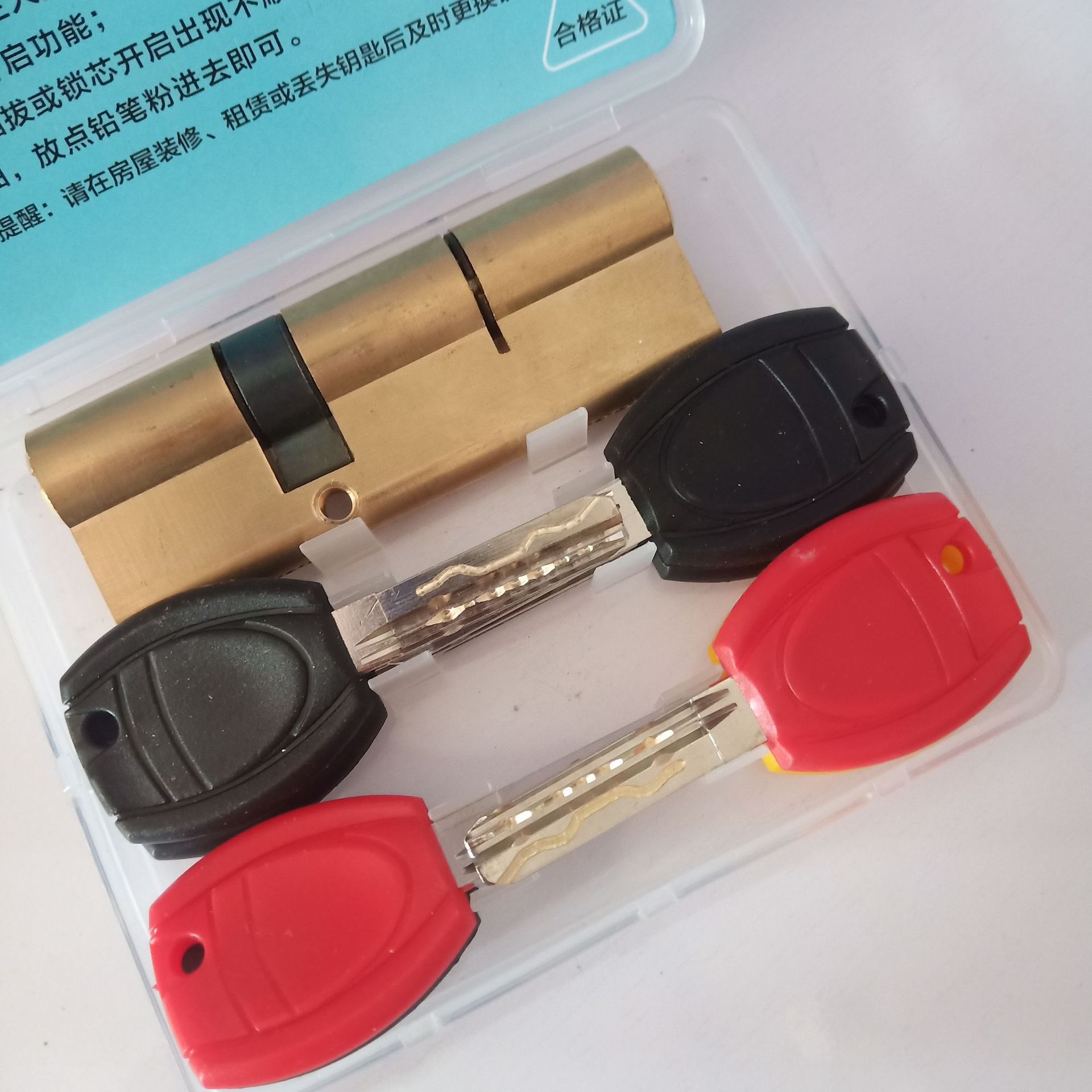 全铜ab锁芯批发 防盗门锁芯ab单排弹子万嘉锁芯纯铜超b级锁芯