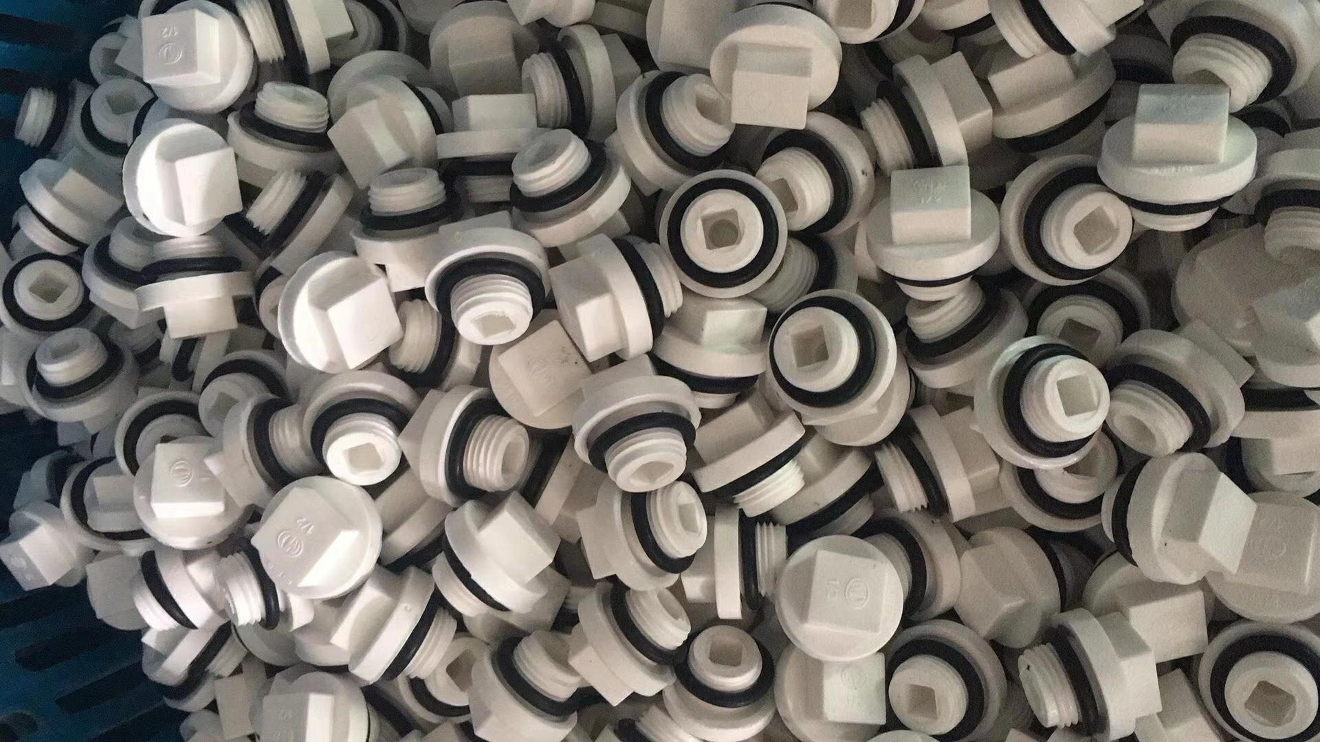 ppr外丝堵 ppr单垫堵头塑料丝堵ppr堵管件大四方品牌款丝堵市场低