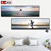 bedroom Decorative painting Bedside Hanging picture modern Simplicity banner a living room sofa Background wall mural Seaside lovers Scenery