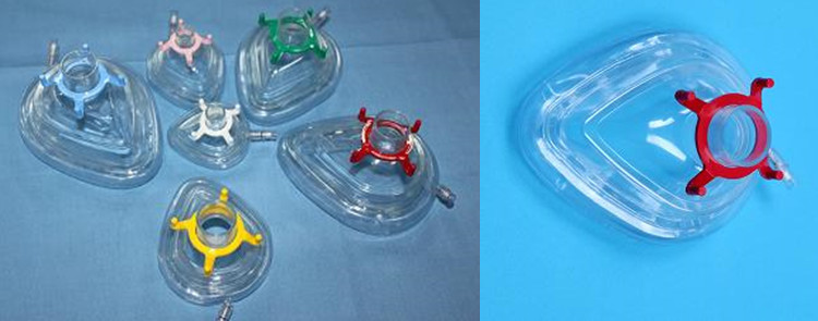 医用麻醉面罩一次性可充气式简易呼吸器成人小儿麻醉呼吸球囊面罩