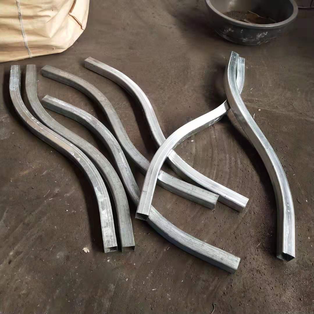 方管煨制u型碳钢弯管 中频煨制方矩形弯管 推制180度异型方弯管