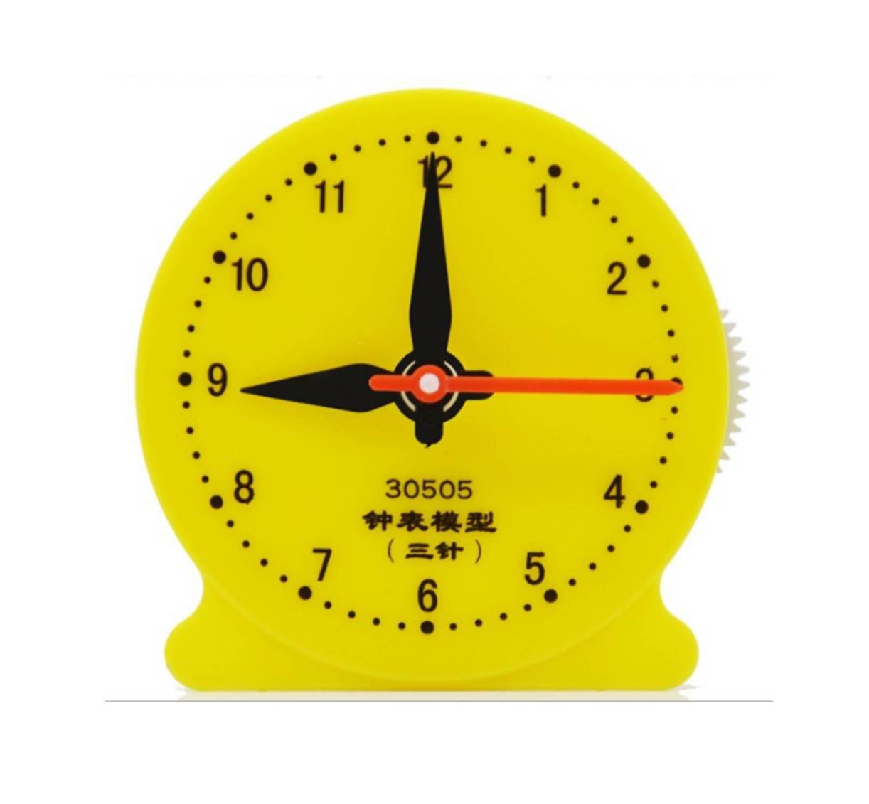 30505三针联动钟表模型12小时8厘米认识钟表小学数学3针钟面模型