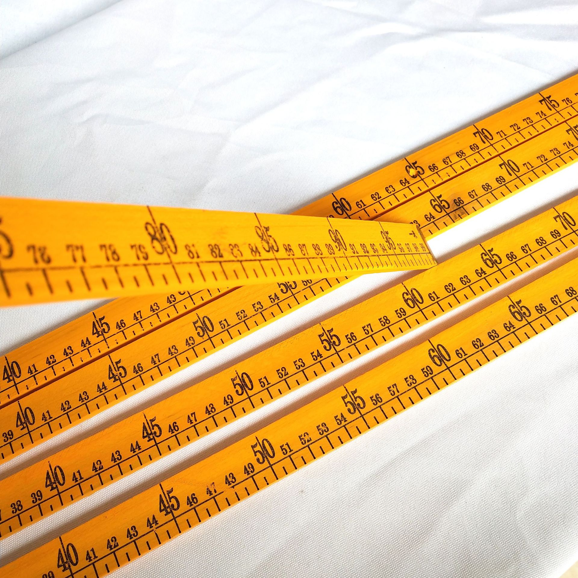 批发家用教学木头尺子1米教学尺竹直尺缝纫用品裁缝量衣尺市尺