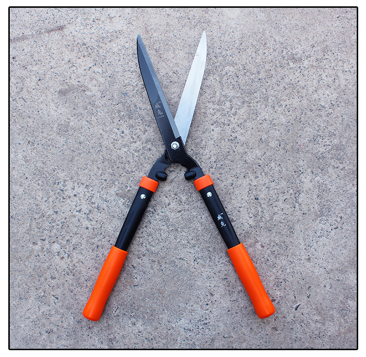 园林工具台湾威克黑柄大平剪2074ku园艺绿篱剪篱笆剪树枝剪刀