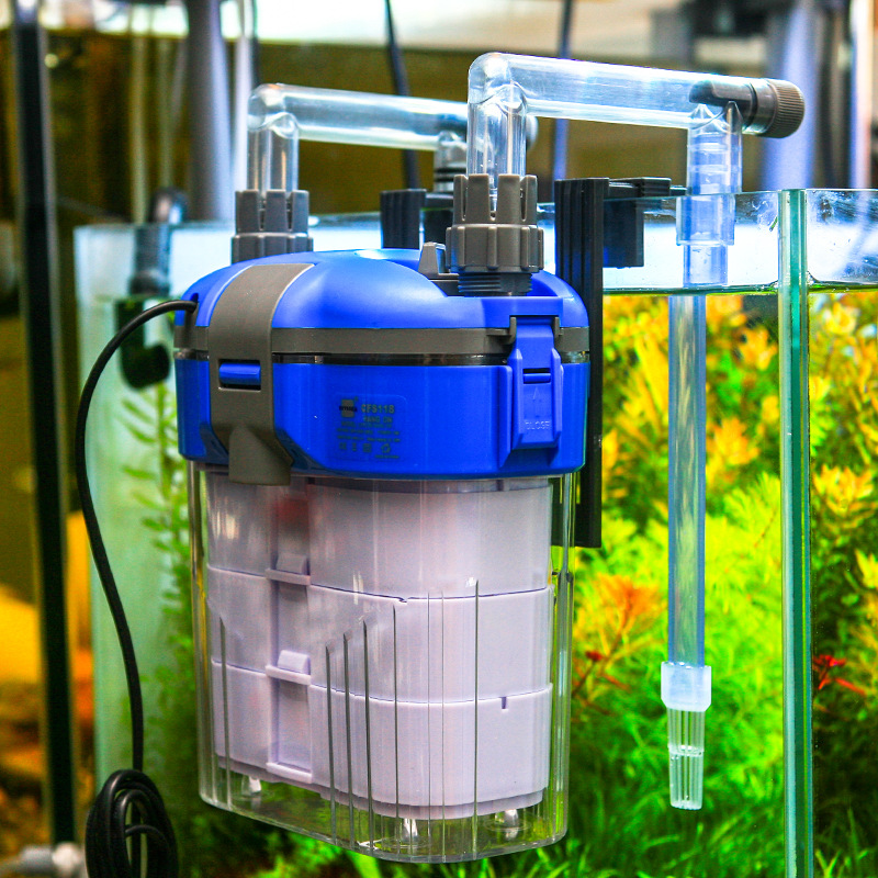 奥德赛cfs118鱼缸外过滤器壁挂式过滤桶外置草缸过滤设备小滤桶